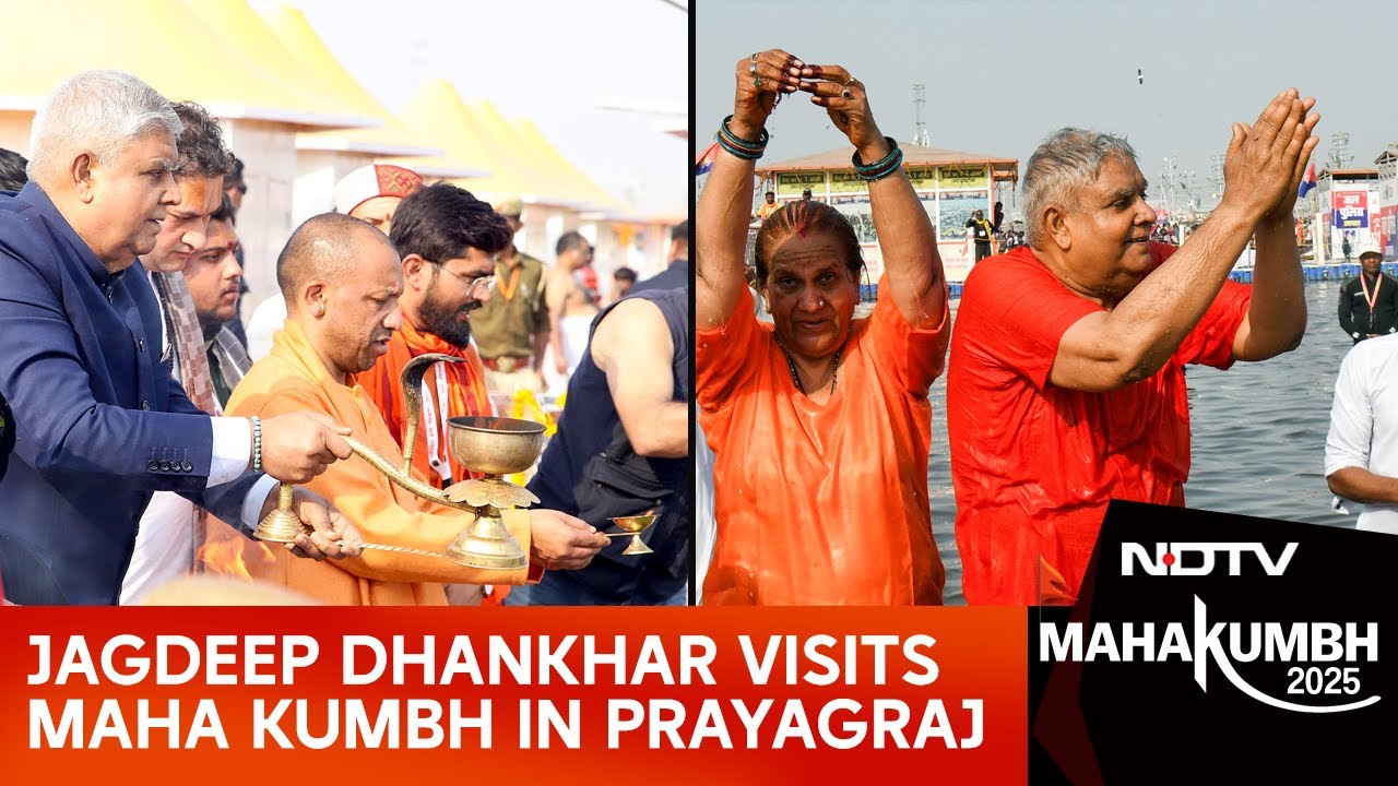 Maha Kumbh 2025 | Vice President Jagdeep Dhankhar Visits Maha Kumbh In Prayagraj