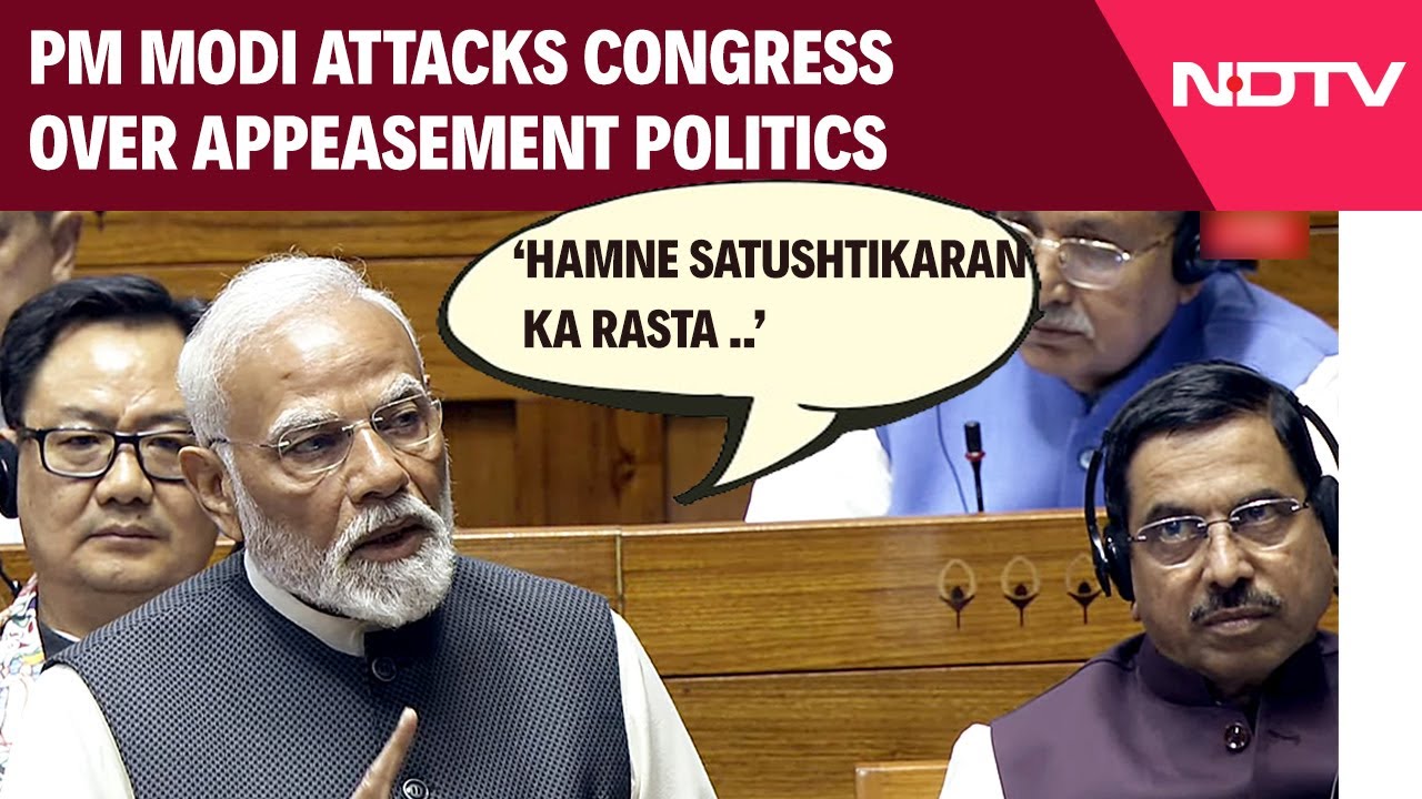 PM Modi Attacks Congress Over Appeasement Politics, Says We Chose Santushtikaran