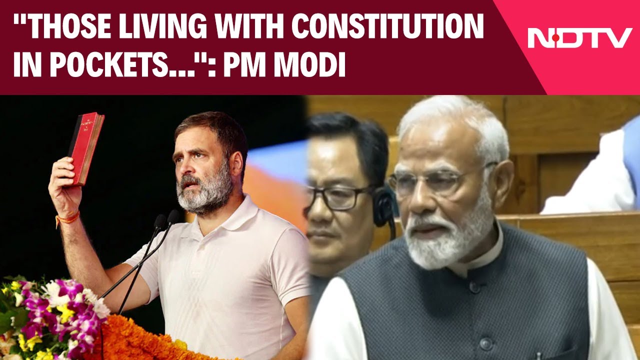 PM Modi Speech | "Those Living With Constitution In Pockets...": PM Modi's Jibe At Congress