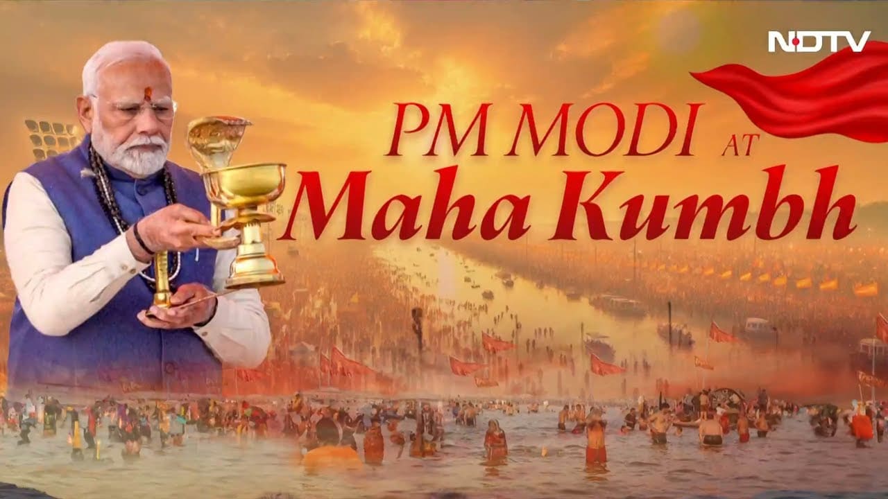 Video : PM Modi To Take Holy Dip At Sangam In Maha Kumbh Shortly