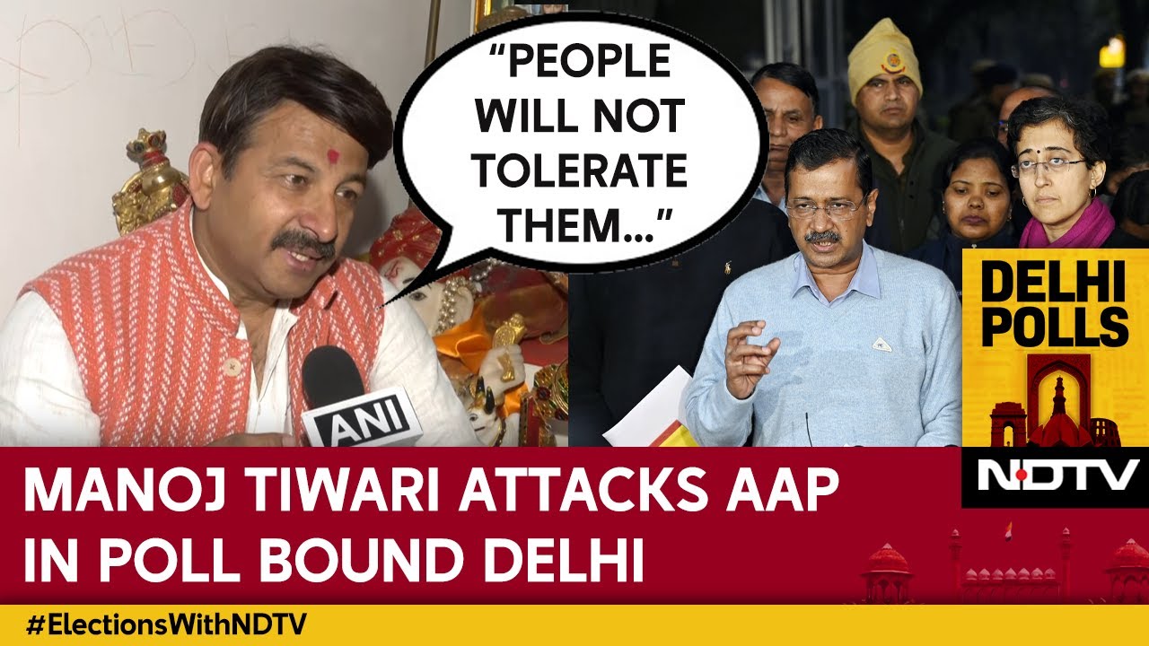 Video: Delhi Elections 2025 | 'People Will Not Tolerate Them…': BJP MP Manoj Tiwari Attacks AAP