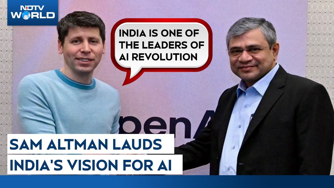 Video: OpenAI CEO Sam Altman Calls India A Very Important Market For AI, Can Be A Leading Force