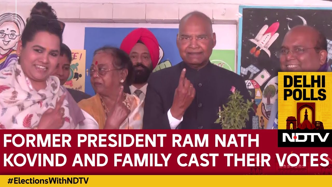 Video: Former President Ram Nath Kovind And His Family Cast Their Votes