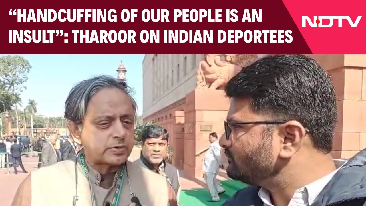 Indians Deported  | "Insult To India": Congress' Shashi Tharoor On US Way Of Deporting Indians