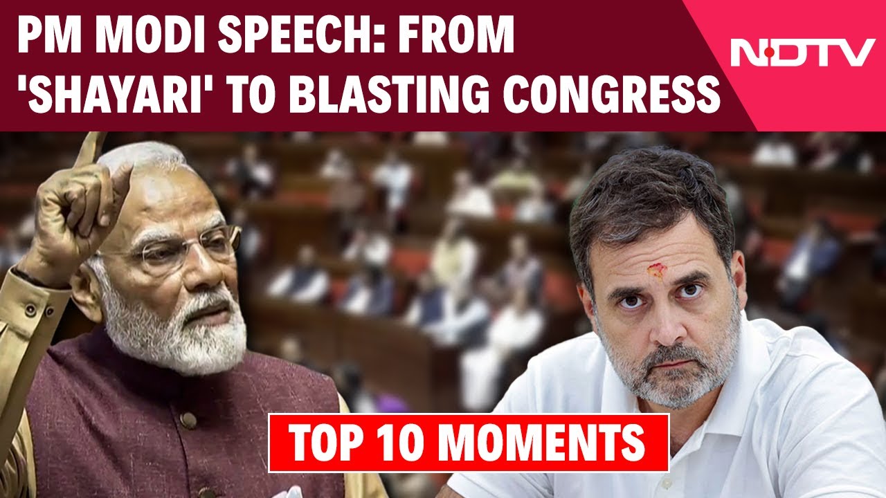 From 'Shayari' To Blasting Congress: Top 10 Moments From PM Modi's Speech