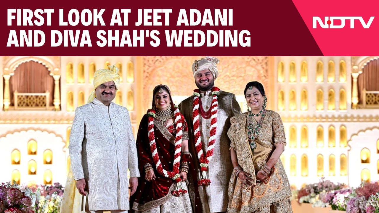 Jeet Adani Wedding | First Visuals Of Jeet Adani And Diva Shah's Wedding Jeet Adani Wedding | First Visuals Of Jeet Adani And Diva Shah's Wedding