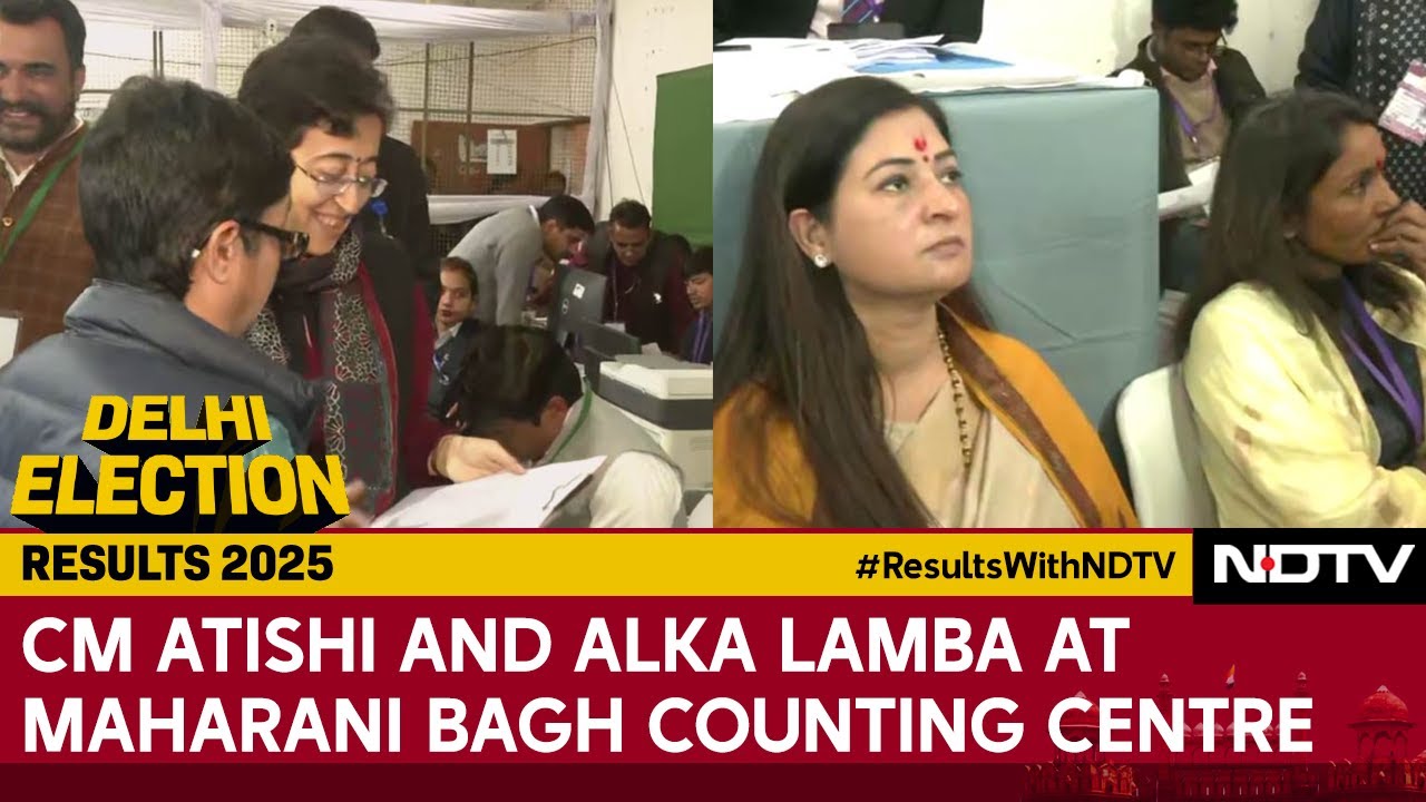 Delhi election: Atishi, Lamba trail Bidhuri.