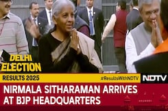 Nirmala Sitharaman, Ashwini Vaishnaw Arrive At BJP Headquarters After Delhi Win Nirmala Sitharaman, Ashwini Vaishnaw Arrive At BJP Headquarters After Delhi Win