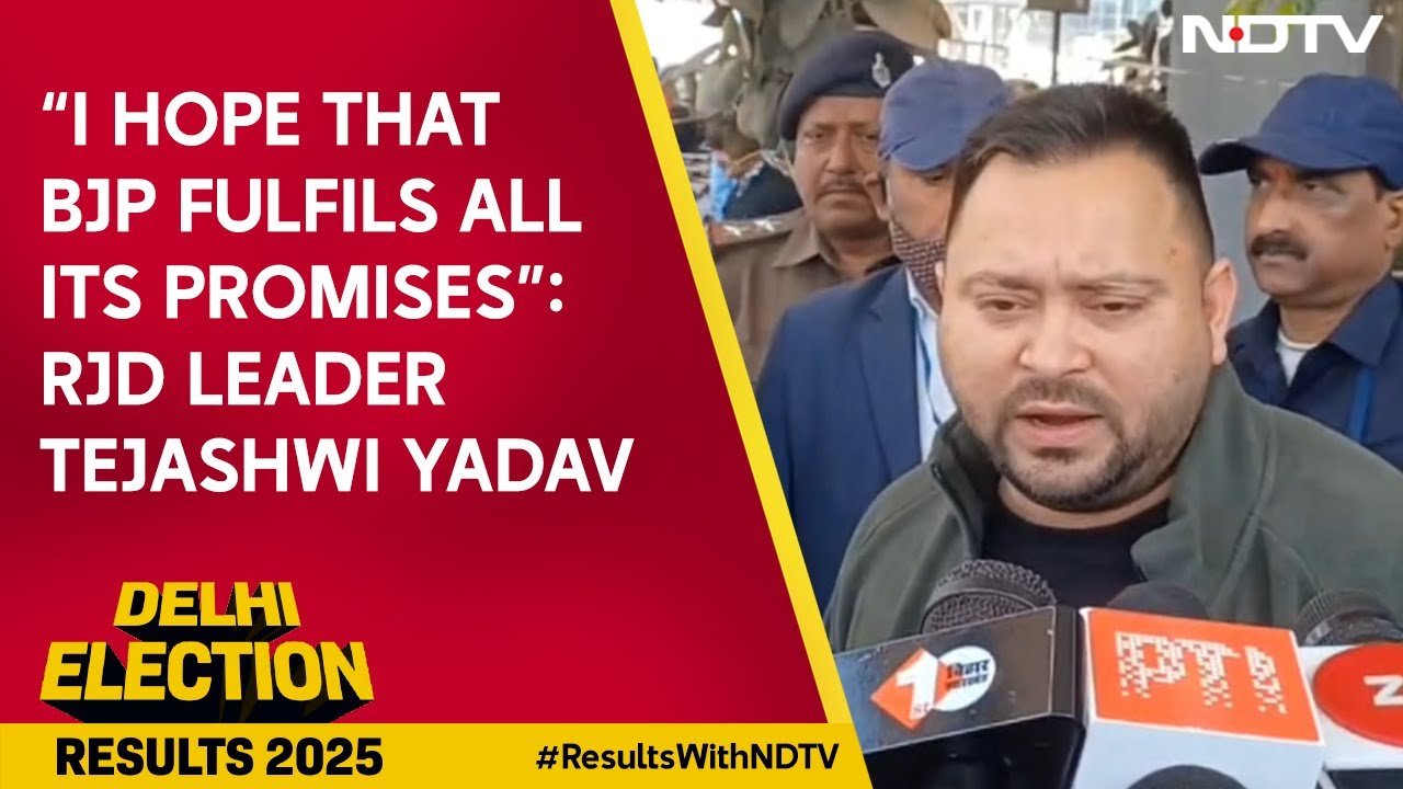 “I Hope That BJP Fulfils All Its Promises”: RJD Leader Tejashwi Yadav
