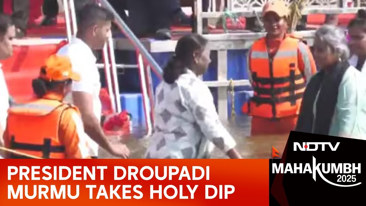 President Murmu Mahakumbh | President Droupadi Murmu Takes Holy Dip At Maha Kumbh In UP's Prayagraj
