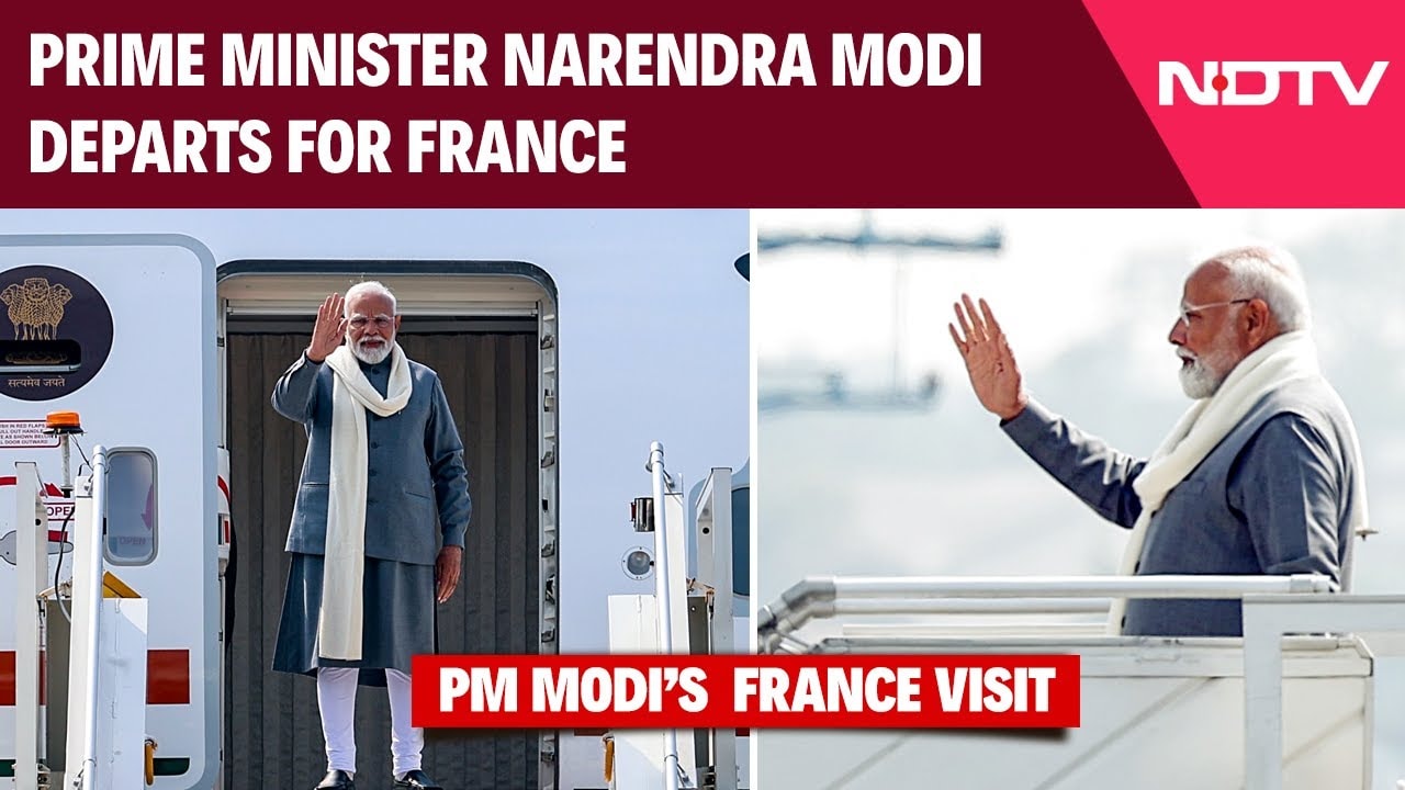 PM Modi France Visit Latest | PM Narendra Modi Departs For France