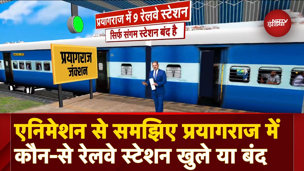 Video : Mahakumbh Traffic Jam: Animation से समझिए Prayagraj में कौन-से Railway Station खुले या बंद