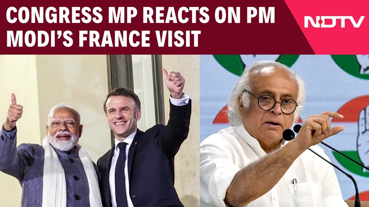 PM Modi Paris Visit | Congress MP Jairam Ramesh Reacts On PM Modi's Visit  To France & US