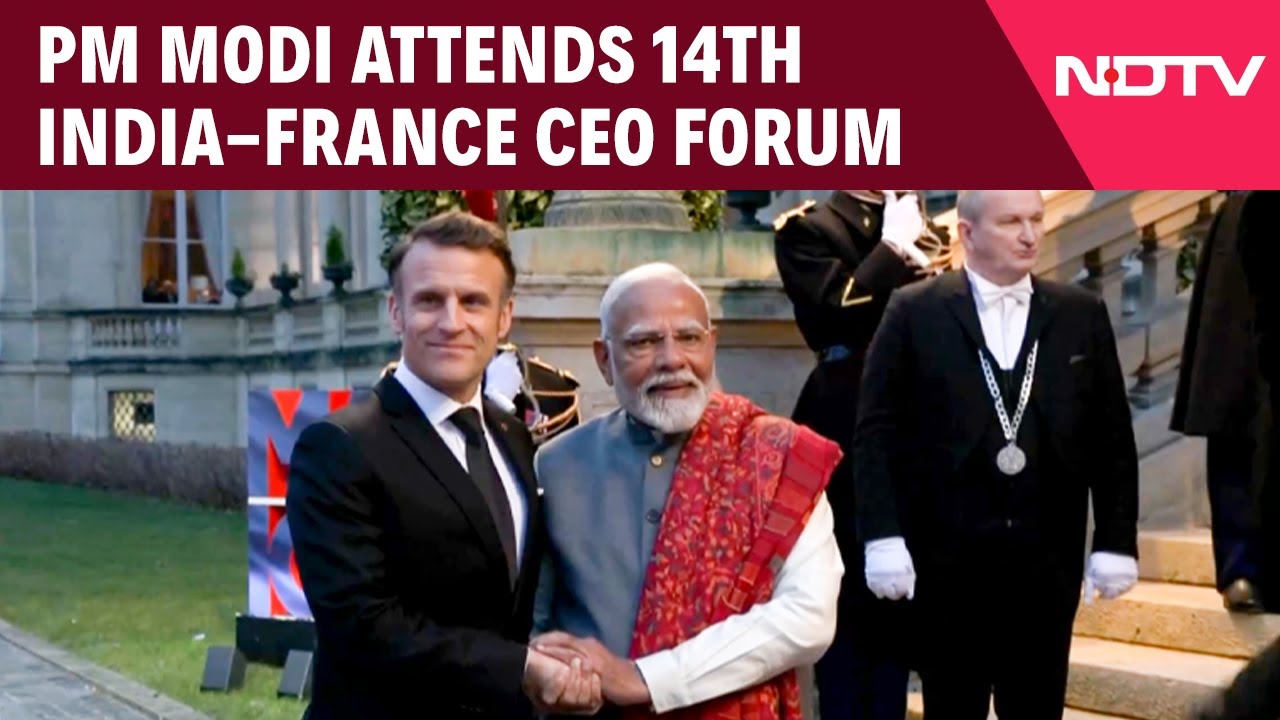 PM Modi In France | PM Modi Arrives To Attend 14th India-France CEO Forum In Paris