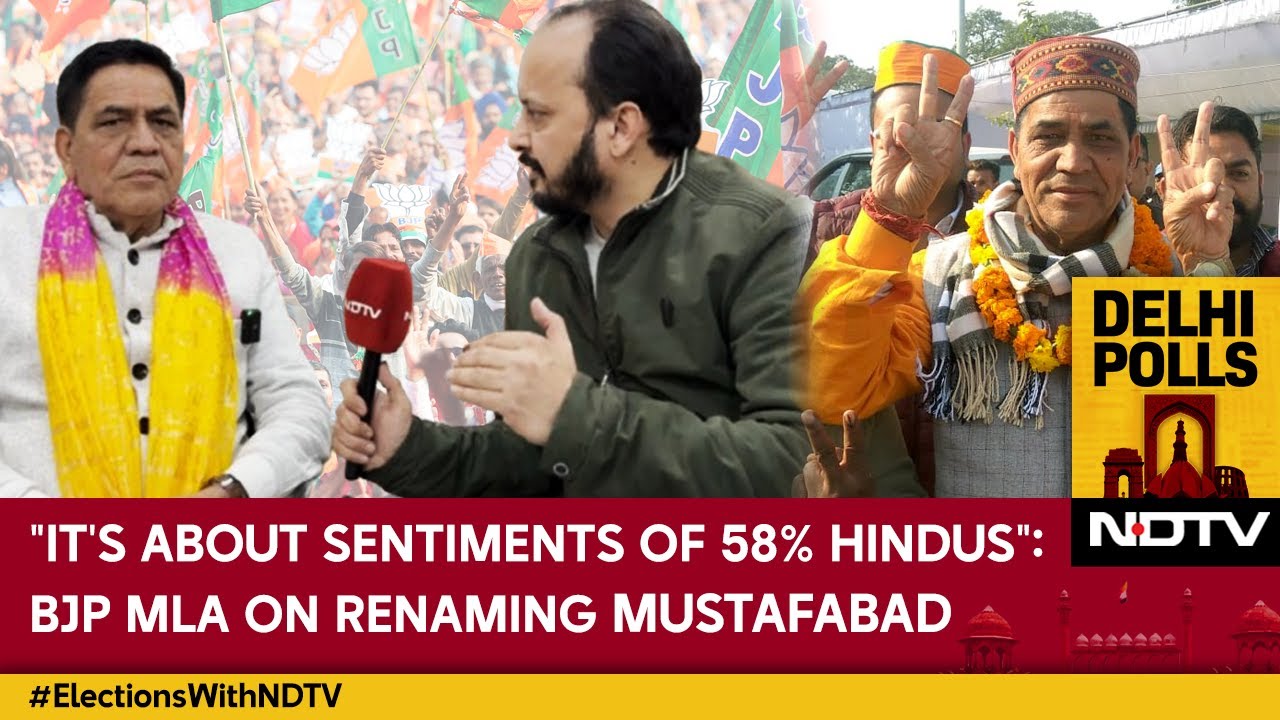 Video: '58% Hindus' Sentiments At Stake': BJP's Mohan Bisht Defends Renaming Mustafabad