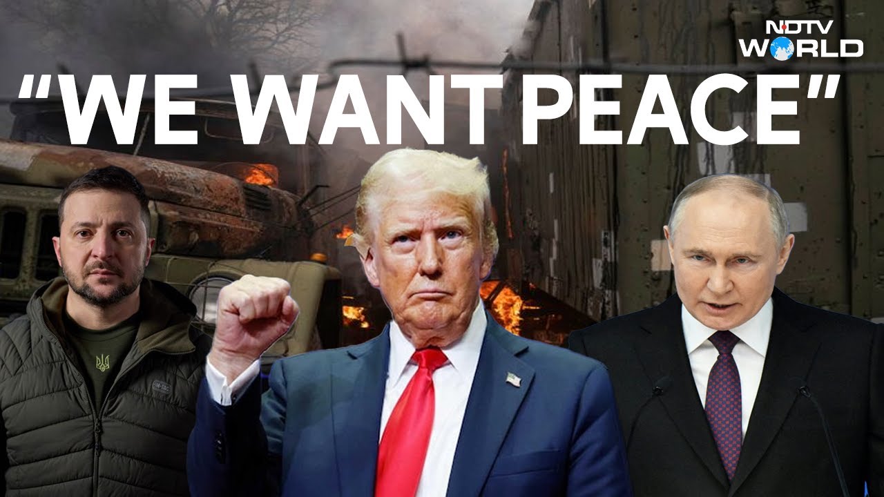 Donald Trump Russia Ukraine War | Trump Says Putin, Zelenskyy Want Peace, Negotiation To End War