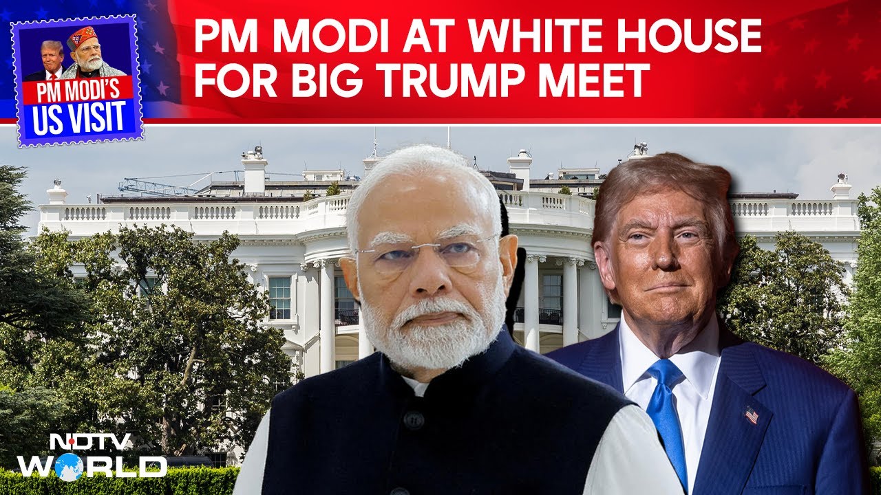 PM Modi At White House | PM Modi At White House For Big Trump Meet