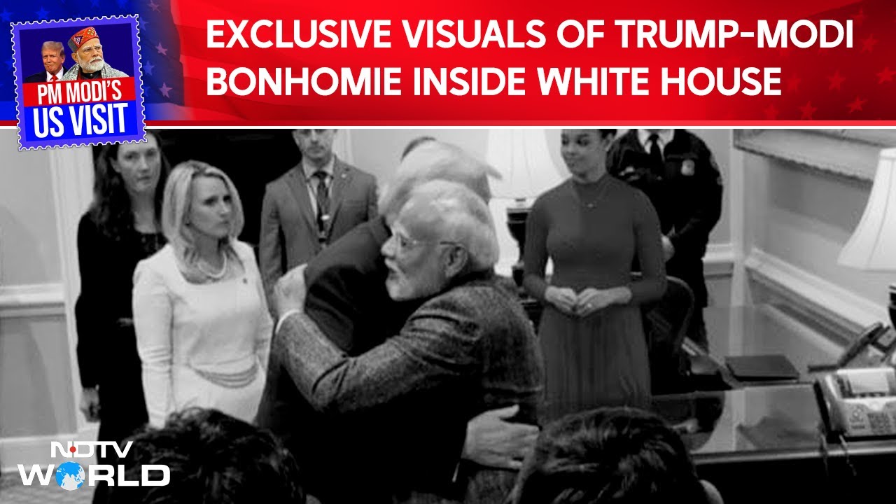 Video: President Trump Hugs PM Modi, Says "We Missed You A Lot"