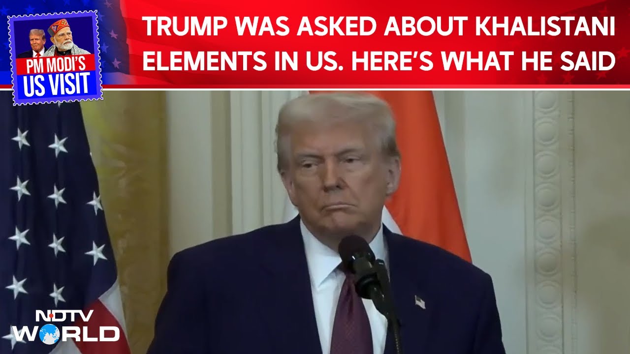US President Donald Trump Was Asked About Khalistani Elements In US. What He Said.