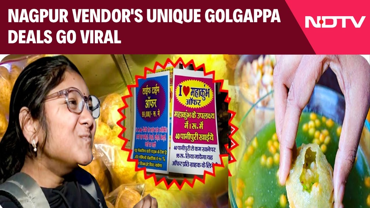 "Lifetime Pani Puri At Rs 99,000": Nagpur Vendor's Unique Golgappa Deals "Lifetime Pani Puri At Rs 99,000": Nagpur Vendor's Unique Golgappa Deals