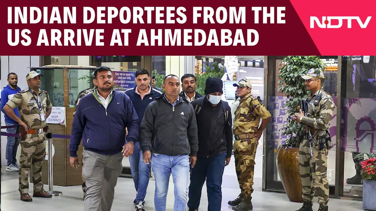 US Deportation | Gujarat: Deportees From US Arrive At Ahemdabad