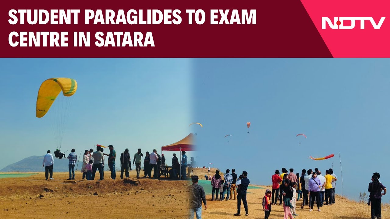 Maharashtra News | Maharashtra Student Paraglides To College To Avoid Traffic