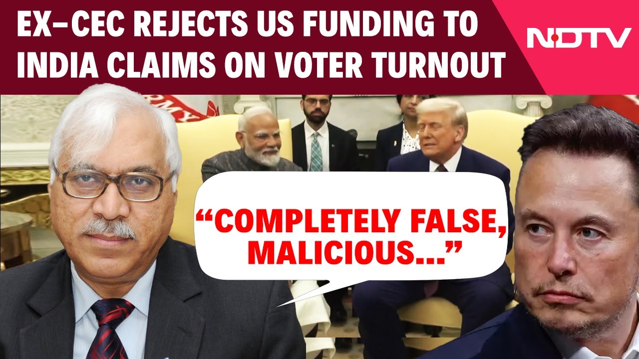 Ex-CEC Quarishi Rejects Us Funding Claims On “Voter Turnout In India”