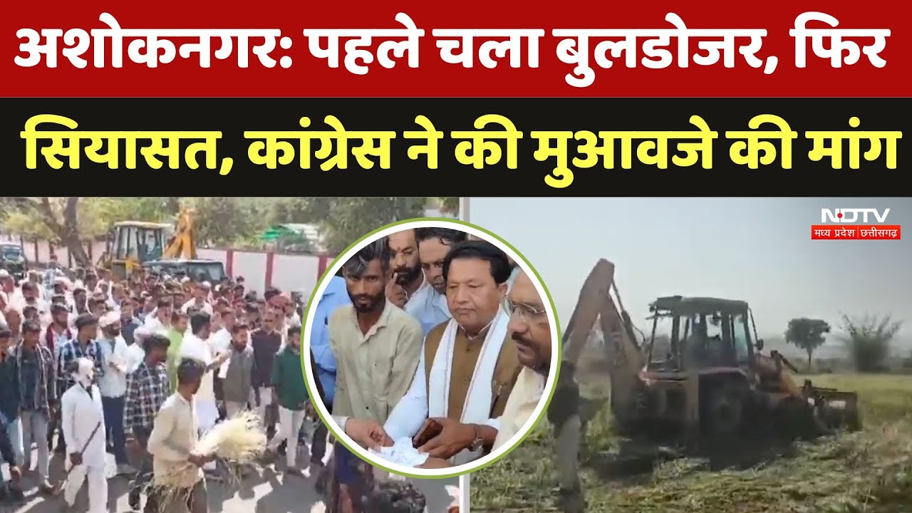 Bulldozer Action on Crop: पहले चला बुलडोजर, फिर सियासत, कांग्रेस ने की मुआवजे की मांग Bulldozer Action on Crop: पहले चला बुलडोजर, फिर सियासत, कांग्रेस ने की मुआवजे की मांग