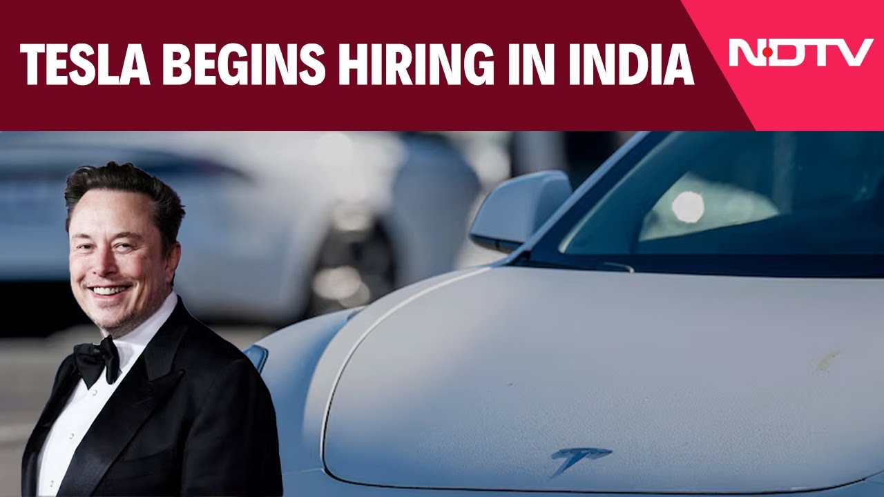 Video : Tesla India Hiring | Tesla Begins Hiring In India After PM Modi-Elon Musk Meet In US