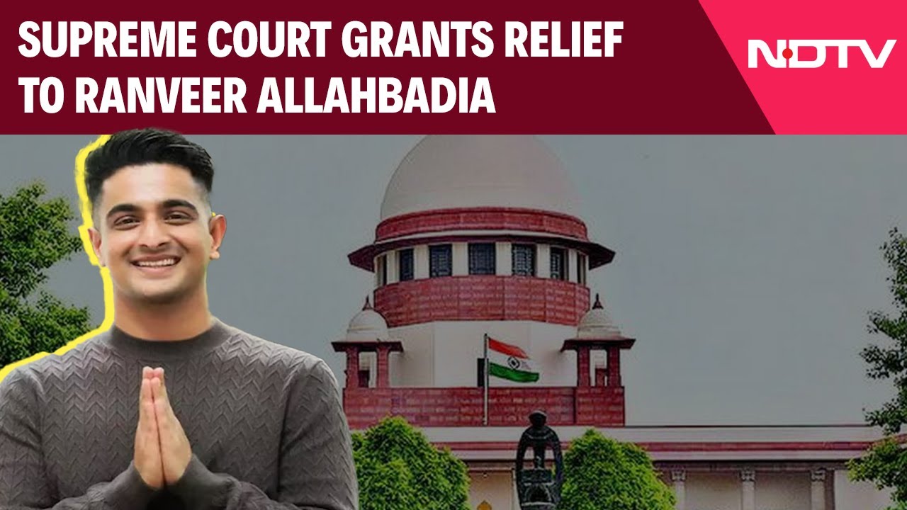 Ranveer Allahbadia News | "Just Because You Are Popular...": Supreme Court To Ranveer Allahbadia Ranveer Allahbadia News | "Just Because You Are Popular...": Supreme Court To Ranveer Allahbadia