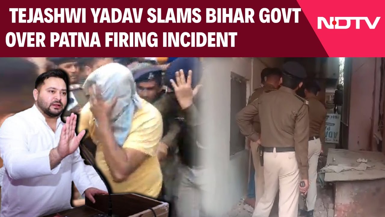 Patna Encounter | Tejashwi Yadav On Patna Firing Incident: "Crime Is Increasing Day By Day…" Patna Encounter | Tejashwi Yadav On Patna Firing Incident: "Crime Is Increasing Day By Day…"