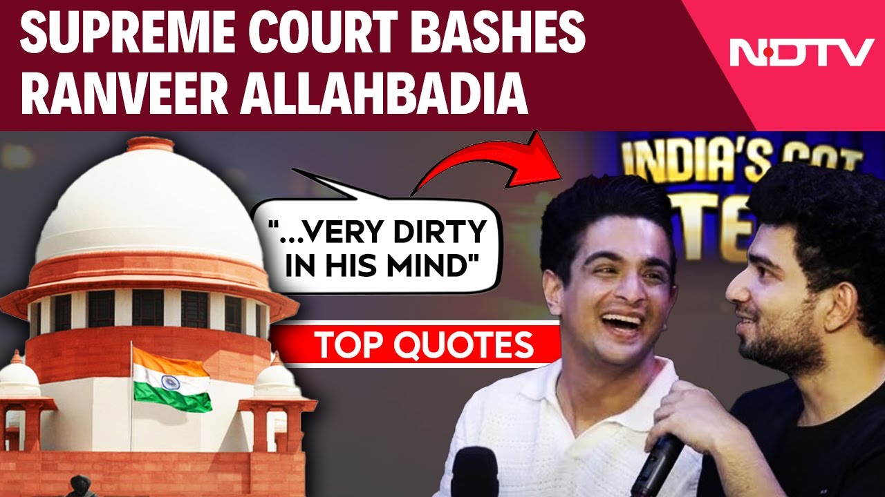 SC On Ranveer Allahbadia | Ranveer Allahbadia Should Be Ashamed, Says Supreme Court | Supreme Court SC On Ranveer Allahbadia | Ranveer Allahbadia Should Be Ashamed, Says Supreme Court | Supreme Court