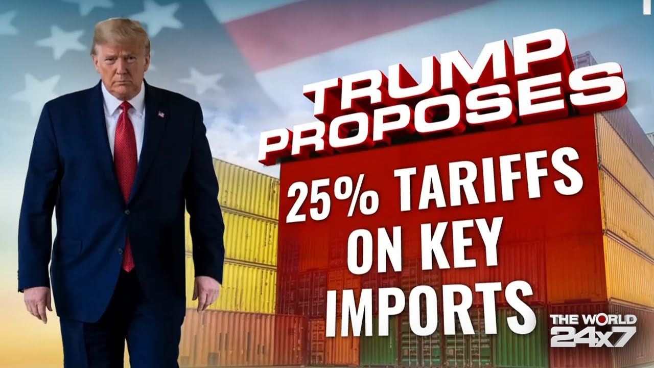 Trump considers 25% tariffs on autos, chips, drugs.