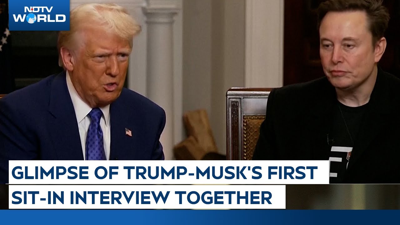 Trump and Musk praise each other in Hannity interview.