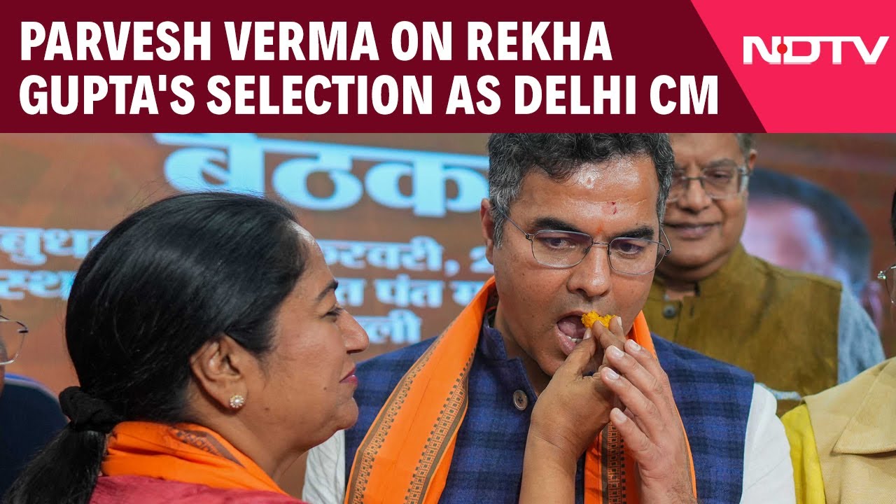 Parvesh Verma On Rekha Gupta's Selection As Delhi CM: "Matter Of Happiness"