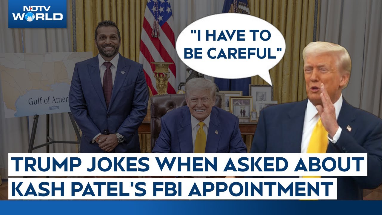 Donald Trump Jokes When Asked About Kash Patel's FBI Appointment