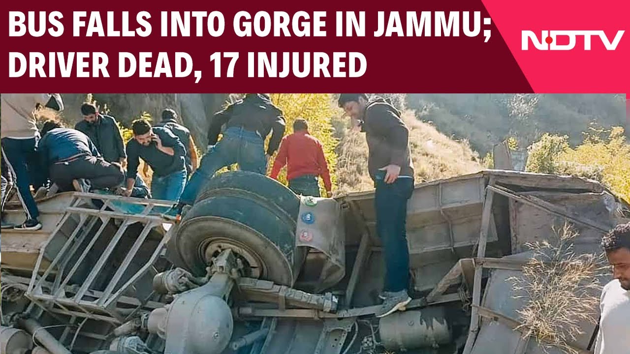 Driver Killed, 17 Injured As Bus Carrying Pilgrims Falls Into Gorge in J&K