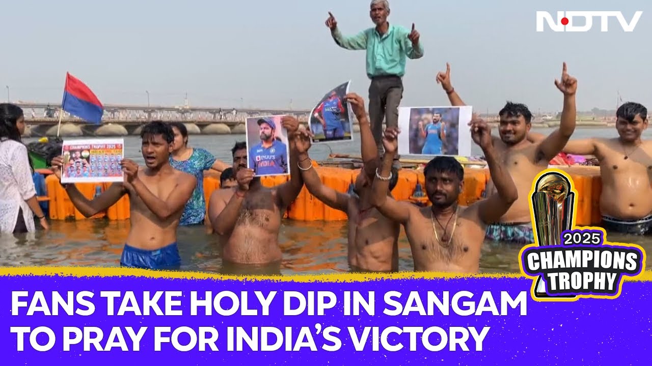 India-Pakistan Showdown: Fans Offer Prayers With A Holy Dip In Sangam