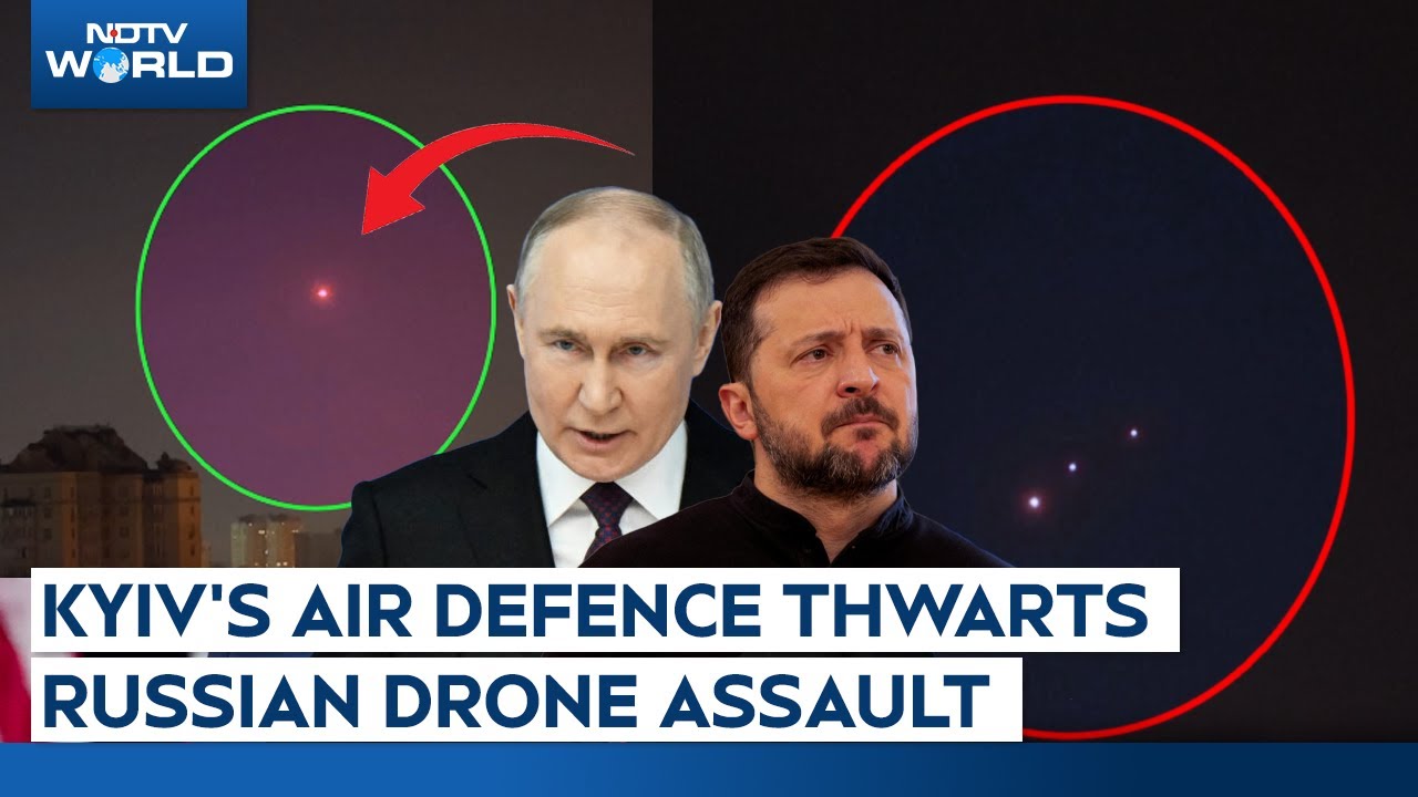 Ukraine: Kyiv's Air Defence Thwarts Russian Drone Assault