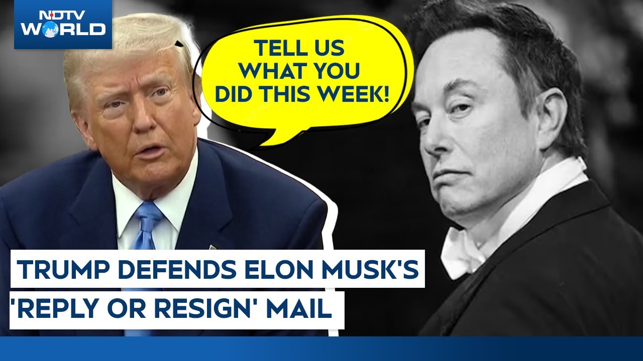 Donald Trump Defends Elon Musk's "Justify-Your-Job" Mail To Federal Workers