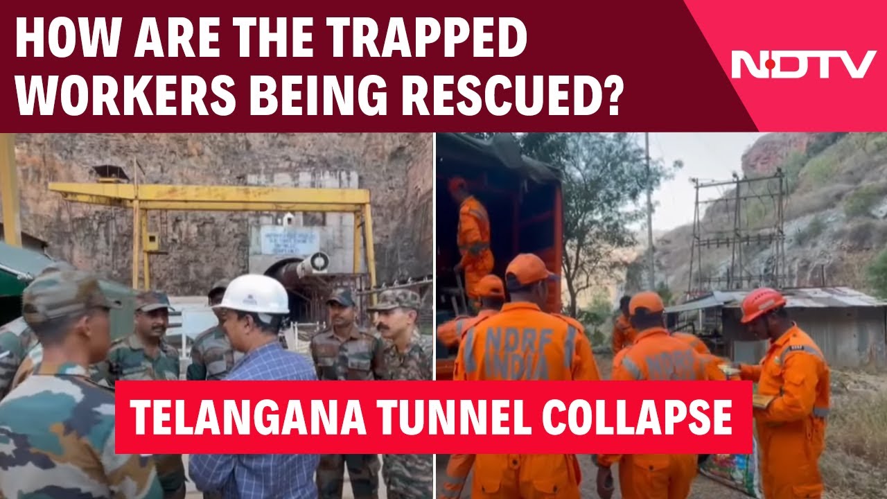 Telangana Tunnel Collapse | How Are The Trapped Workers Being Rescued?