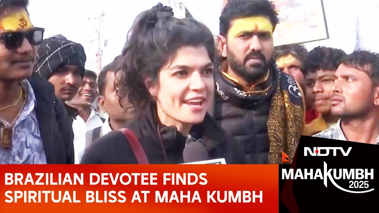 Maha Kumbh 2025 : Brazilian Devotee Finds Spiritual Bliss At Maha Kumbh 2025