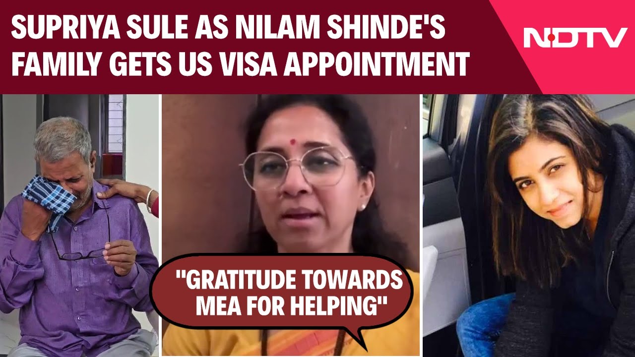 Supriya Sule As Nilam Shinde's Family Gets US Visa Appointment: "Gratitude Towards MEA For Helping"