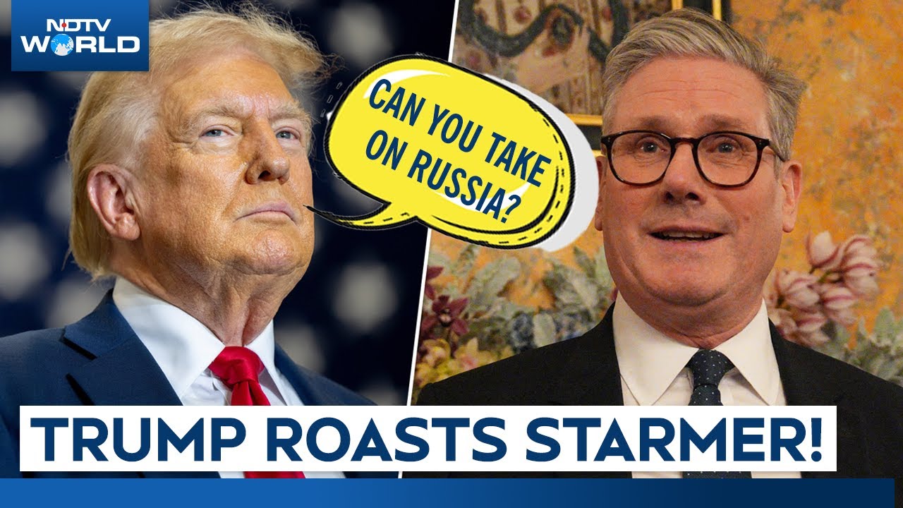 Trump Starmer Meeting | Could You Take On Russia...Trump Jokingly Asks Starmer In Oval Office