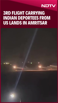 3rd Flight Carrying Indian Deportees From US Lands In Amritsar 3rd Flight Carrying Indian Deportees From US Lands In Amritsar