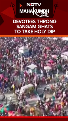 Devotees Throng Maha Kumbh Mela Ahead Of Magh Purnima