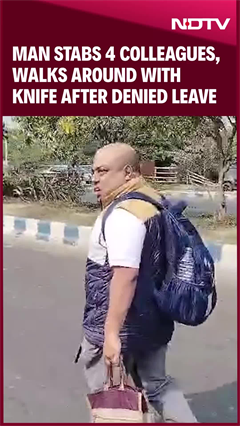 Bengal News | Denied Leave, Bengal Man Stabs 4 Colleagues, Then Walks Around With Knife Bengal News | Denied Leave, Bengal Man Stabs 4 Colleagues, Then Walks Around With Knife