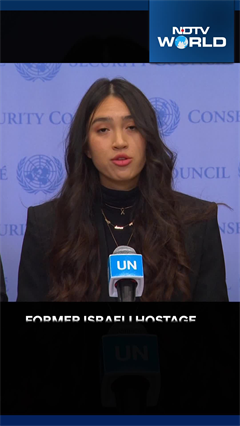 Former Israeli Hostage Noa Argamani Speaks At The United Nations