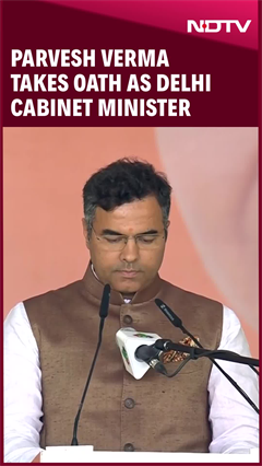 Delhi CM Oath Ceremony | Parvesh Verma Takes Oath As Delhi Cabinet Minister