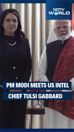 PM Modi Meets US' Newly Appointed National Intelligence Director Tulsi Gabbard PM Modi Meets US' Newly Appointed National Intelligence Director Tulsi Gabbard